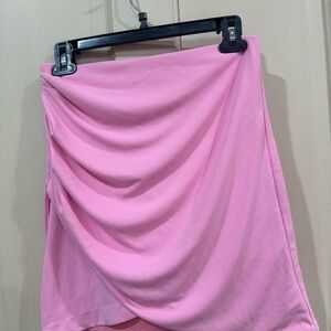 Zara Asymmetrical Pink Skirt